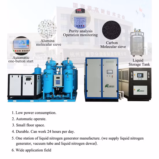 High Purity Small Volume 1L~100L/Hr Silent Energy Saving Laboratory Special Liquid Nitrogen Generator